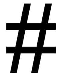 Hashtag Symbol