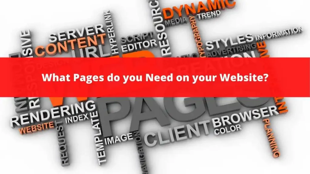 What pages do you need on your website?