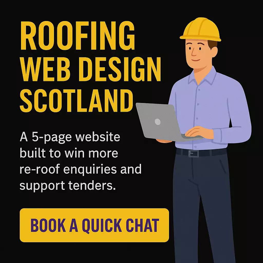 Roofing website design scotland